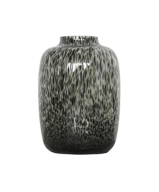 Vaas Bulb Spotted Smoke – mondgeblazen glazen vaas 45 cm