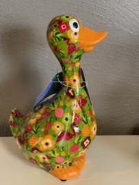 Pomme Pidou  Spaarpot Medium Gans "Gaston" groen