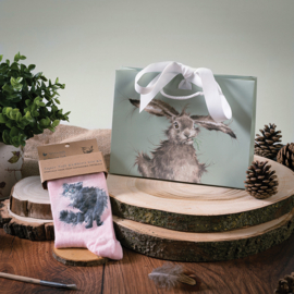 Bamboe dames sokken ‘Glamour Puss’ kat – Wrendale Designs