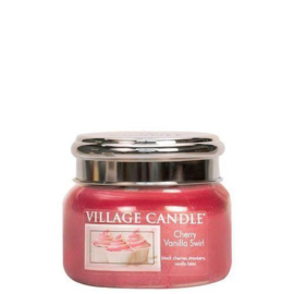 Cherry vanilla Swirl Village Candle  Jar Small  55 Branduren
