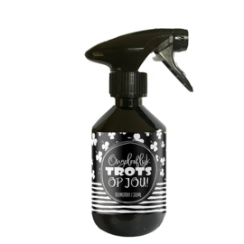 Roomspray met teksten 