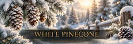 White Pinecone geurkaars Cheerful Candle 2 lonten 680 gram