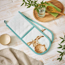 Wrendale Designs 'Hare Brained' dubbele ovenwand 18 cm x 88 cm (Haas)