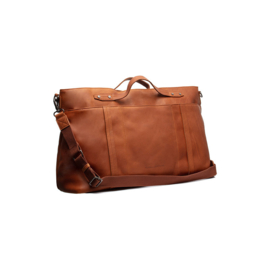 Leren Weekendtas Cognac Mark – The Chesterfield Brand – Reistas van Wax Pull Up Leer 58 cm