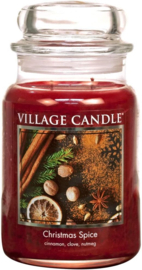 Christmas Spice Village Candle  Large Jar 170 Branduren