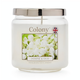Colony Geurkaars Medium  Jasmine & Oud– 75 uur