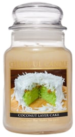 Coconut Layer Cake Cheerful geurkaars – 2 lonten 680 gram