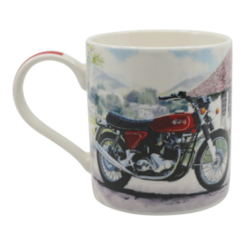Classic Motorbike mok Norton Commando rood
