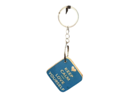 Sleutelhanger met tekst:  Keep calm and love yourself