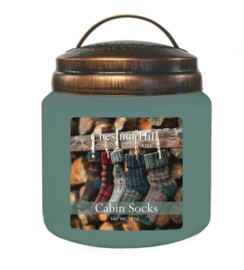 Cabin Socks Chestnut Hill  2 wick Candle 510 Gr