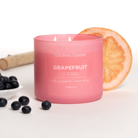 Grapefruit Cassis Colonial Candle Pop Of Color sojablend geurkaars  411 g