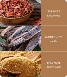 Sandalwood & Vanilla Heart & Home® Ellipse geurkaars 220 g