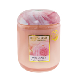 Rose Quartz Heart & Home Large Jar 340 gram