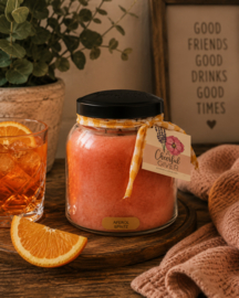 Aperol Spritz geurkaars Cheerful Candle Papa Collectie 155 branduren