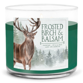 Frosted Birch & Balsam Goose Creek Geurkaars® 3 Wick 411 gram