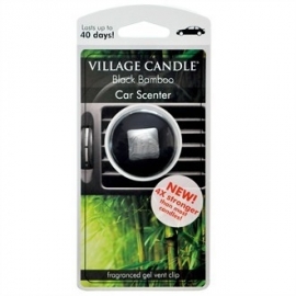 Black Bamboo   Village Candle Auto Vent Clip
