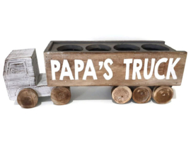 Houten Vrachtwagen 43 cm Tekst Papa's Truck