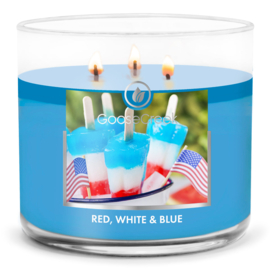 Red White & Blue Goose Creek Candle® 3 Wick 411 gram