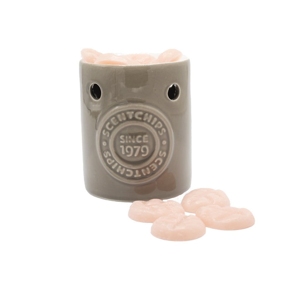 Freesia Lychee cadeauset Scentchips® Basic Logo Taupe - Brander