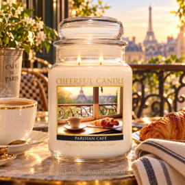 Parisan Café Geurkaars Cheerful 2 wick 680 gram – 2 lonten