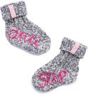 SOXS® Baby Pink label Fairytale Grey + vloeibare Latex Anti-slip 19-29 met 100% anti-prikgarantie