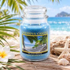 Island Breeze  geurkaars Cheerful Candle 2 lonten 680 gram