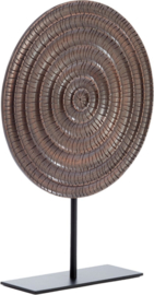Ornament op voet metaal  rond Pilar elegante blikvanger voor jouw interieur