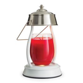 Hurricane  Candle Warmers® Geurkaarsen Lamp 25 watt Wit Nickle