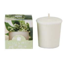 Lelietje-van-dalen - Maiglochen- Heart & Home Votive Geurkaars 52 gram