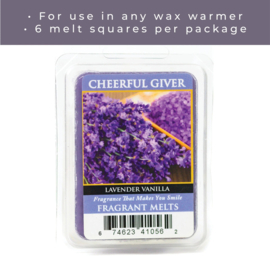 Lavender Vanilla Waxmelt 68 gram Cheerful Giver