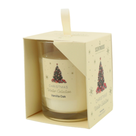 Vanilla Oak Geurkaars  Kerst Editie Warme elegantie in een pot
