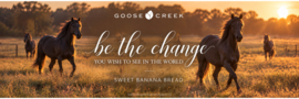 Sweet Banana Bread (Label Be the change) geurkaars-​Goose Creek Candle Artwork Large Jar 680 gram