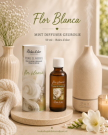 Flor Blanca (Witte bloemen) Mist Diffuser geurolie 50 ml Boles d’olor – frisse bloemige geur