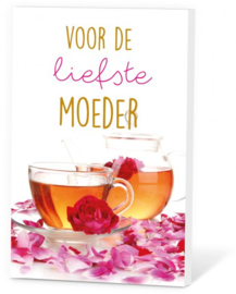 Voor de liefste moeder Thee Wenskaart Incl thee en envelop
