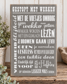  Steigerhout tekstplanken met stoer touw 20x30 cm