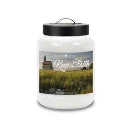 Warm Vanilla Cake Label Keep the Faith ) Goose Creek Geurkaars 150 Branduren