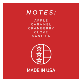 Cranberry Vanilla geurkaars Cheerful Candle 2 lonten 680 gram
