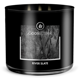 River Slate Goose Creek Candle  Soy Blend   3 Wick Tumbler