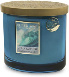 Ocean Sapphire Heart & Home Ellips 2 wick Candle 230 gram