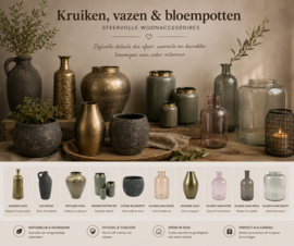 Kruiken, vazen & bloempotten – sfeervolle woonaccessoires