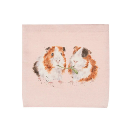 Opvouwbare boodschappentas ‘Lettuce be Friends’ cavia – Wrendale Designs