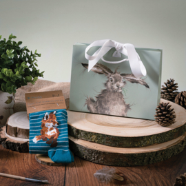 Bamboe dames sokken ‘Born to be Wild’ vos – Wrendale Designs