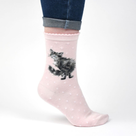 Wrendale Designs Socks  'Glamour Puss '  Kat