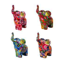 Pomme Pidou Spaarpot Olifant “Darcy” Multicolor  vrolijk, kleurig en opvallend