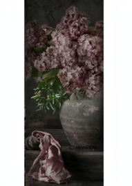 Seringen Deco Bord 20×55 cm  Sfeervolle wanddecoratie met een artistieke touch