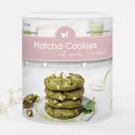 Bake Affair  biologische bakmix  Matcha Cookies met witte chocolade 