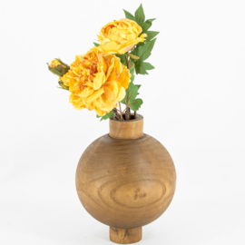 Kunstbloem Pioenroos Geel Mosterd (63 cm)