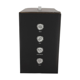 Norländer hybride BBQ zwart – 35 x 35 x 13 cm