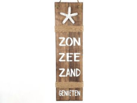 Tekstbord zon zee zand natural