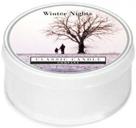 Winters Night  Classic Candle MiniLight XL Geurtheelicht  met deksel